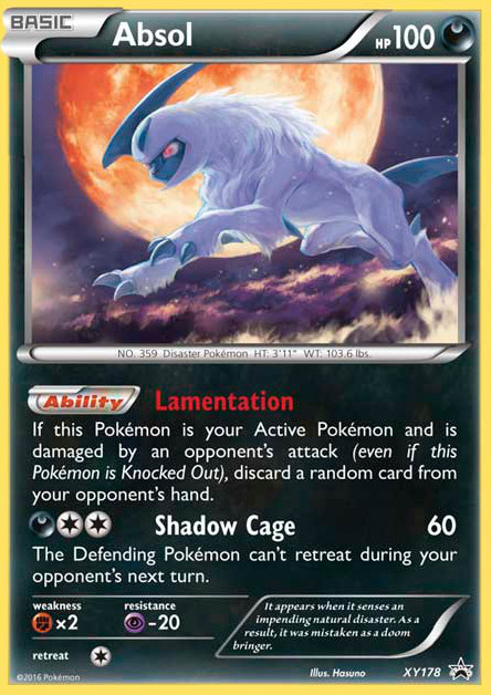 Absol - XY Black Star Promos - #XY178 - Pokemon TCG card