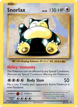 Snorlax - XY Black Star Promos - #XY179 - Pokemon TCG card