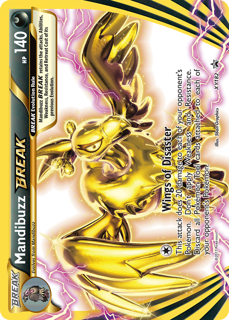 Mandibuzz BREAK - XY Black Star Promos - #XY182 - Pokemon TCG card