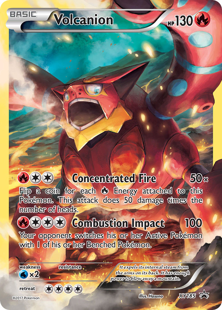 Volcanion - XY Black Star Promos - #XY185 - Pokemon TCG card