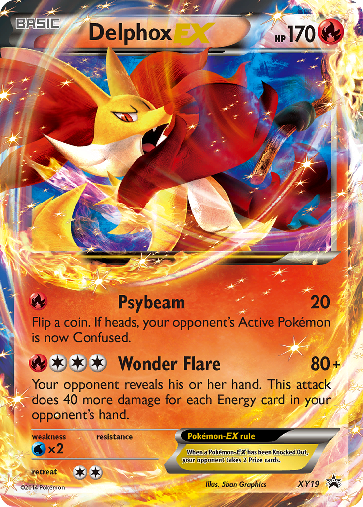 Delphox-EX - XY Black Star Promos - #XY19 - Pokemon TCG card