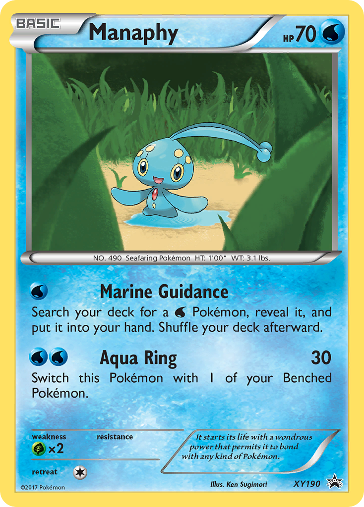 Manaphy - XY Black Star Promos - #XY190 - Pokemon TCG card