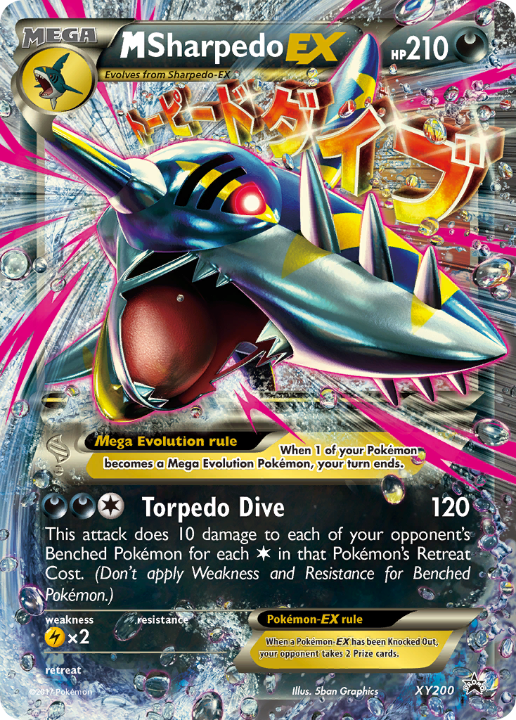 M Sharpedo-EX - XY Black Star Promos - #XY200 - Pokemon TCG card