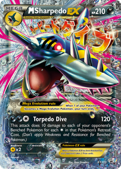 M Sharpedo-EX #XY200 M Sharpedo-EX - XY Black Star Promos - #XY200 - Pokemon TCG card