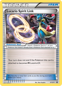 Lucario Spirit Link #XY211 Lucario Spirit Link - XY Black Star Promos - #XY211 - Pokemon TCG card