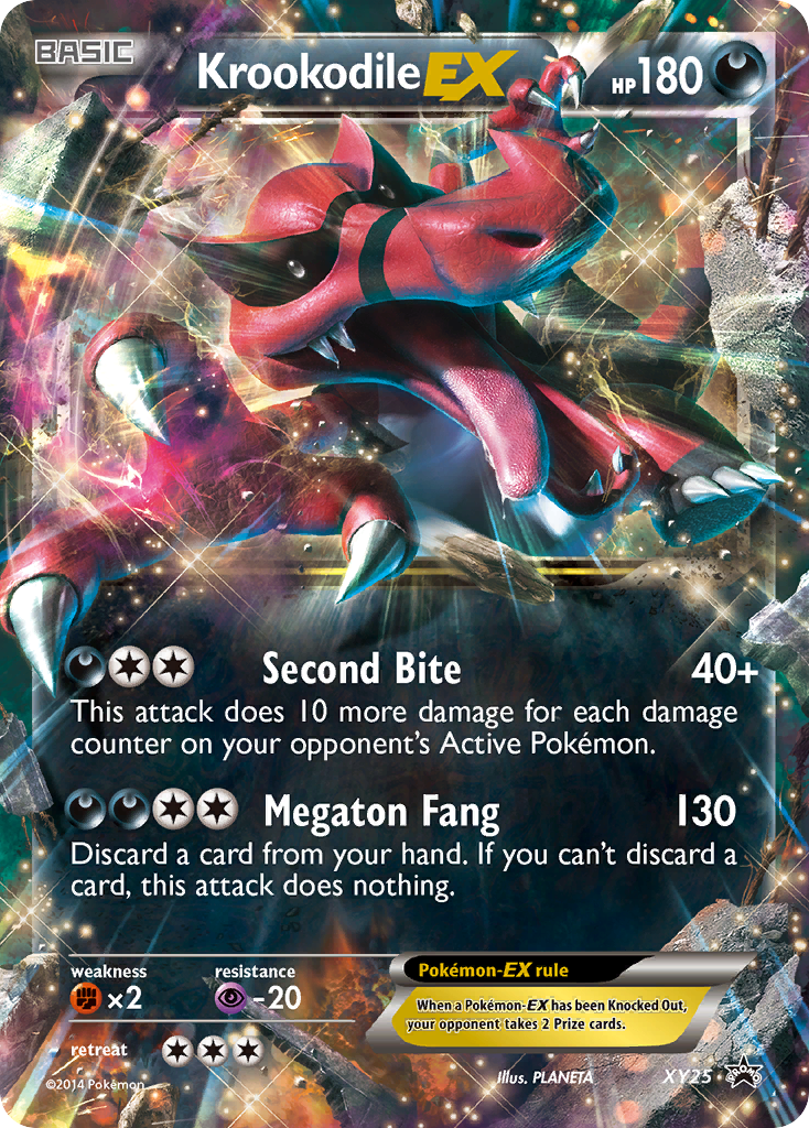 Krookodile-EX - XY Black Star Promos - #XY25 - Pokemon TCG card