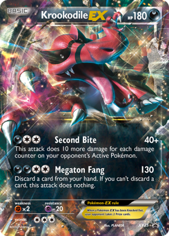 Krookodile-EX #XY25 Krookodile-EX - XY Black Star Promos - #XY25 - Pokemon TCG card