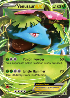 Venusaur-EX #XY28 Venusaur-EX - XY Black Star Promos - #XY28 - Pokemon TCG card
