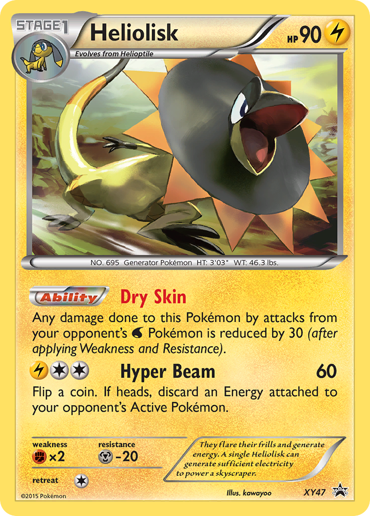 Heliolisk - XY Black Star Promos - #XY47 - Pokemon TCG card