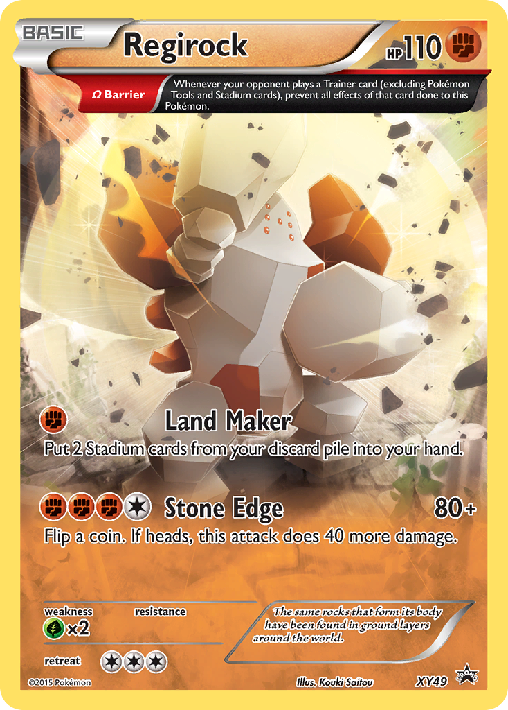 Regirock - XY Black Star Promos - #XY49 - Pokemon TCG card