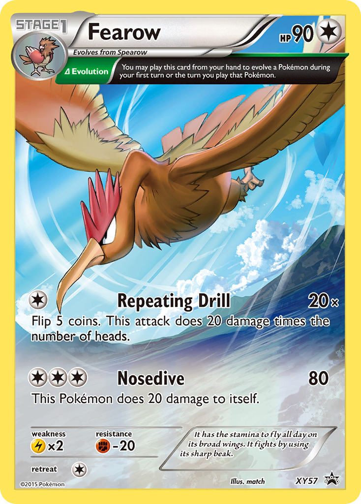 Fearow - XY Black Star Promos - #XY57 - Pokemon TCG card