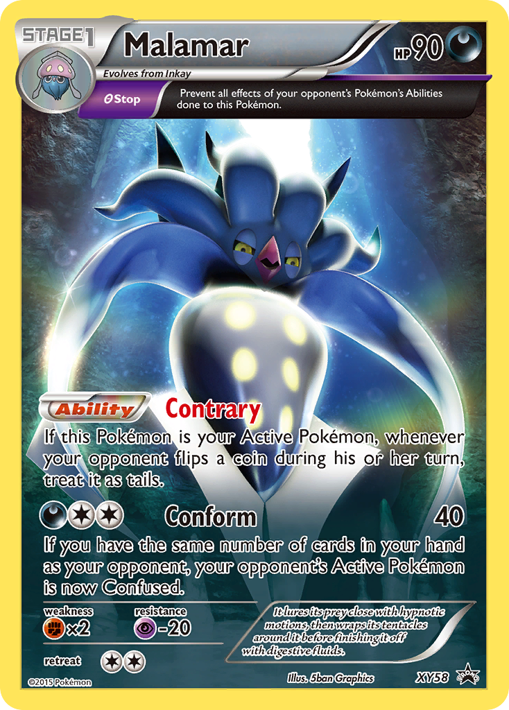 Malamar - XY Black Star Promos - #XY58 - Pokemon TCG card