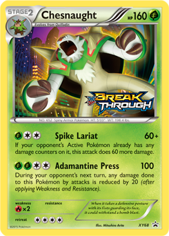 Chesnaught #XY68 Chesnaught - XY Black Star Promos - #XY68 - Pokemon TCG card