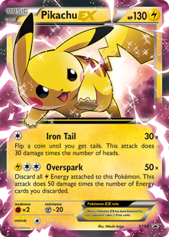 Pikachu-EX #XY84 Pikachu-EX - XY Black Star Promos - #XY84 - Pokemon TCG card