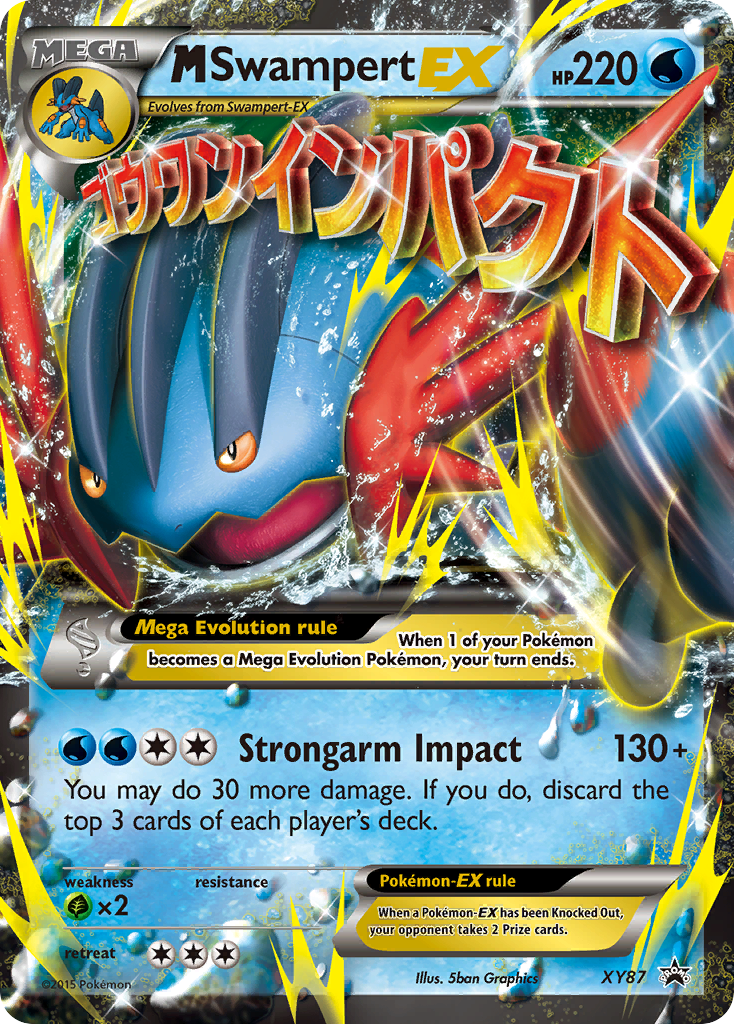 M Swampert-EX - XY Black Star Promos - #XY87 - Pokemon TCG card