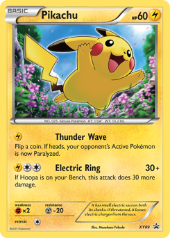 Pikachu #XY89 Pikachu - XY Black Star Promos - #XY89 - Pokemon TCG card