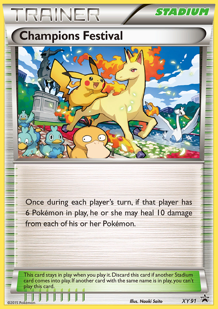 Champions Festival - XY Black Star Promos - #XY91 - Pokemon TCG card