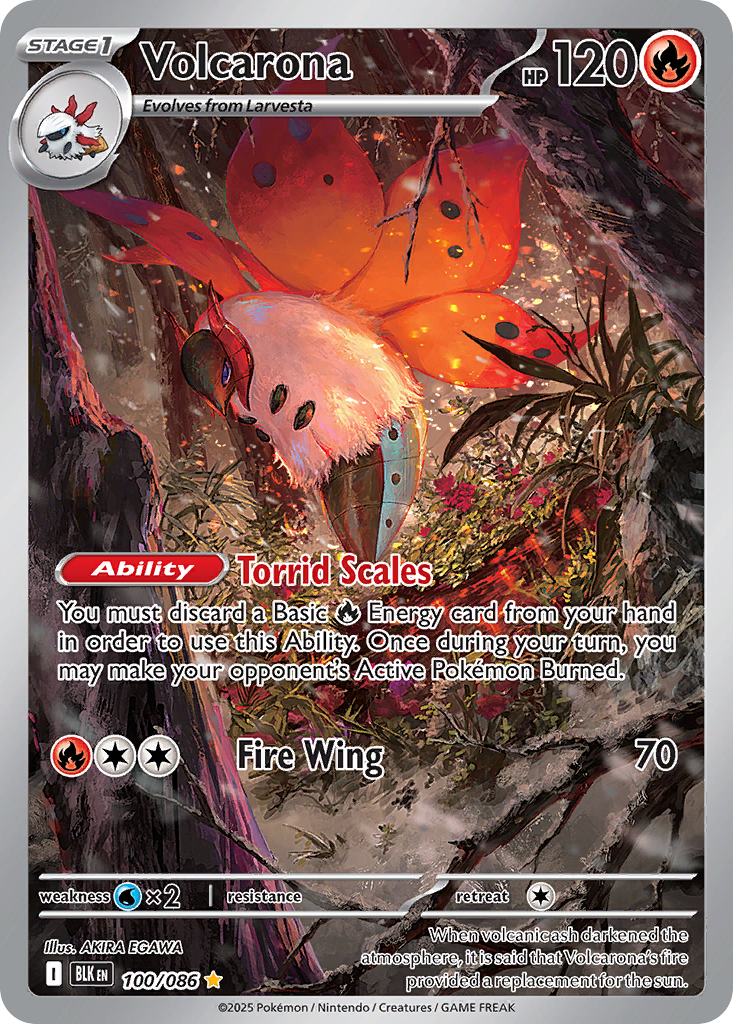 Volcarona - Black Bolt - #100 - Pokemon TCG card
