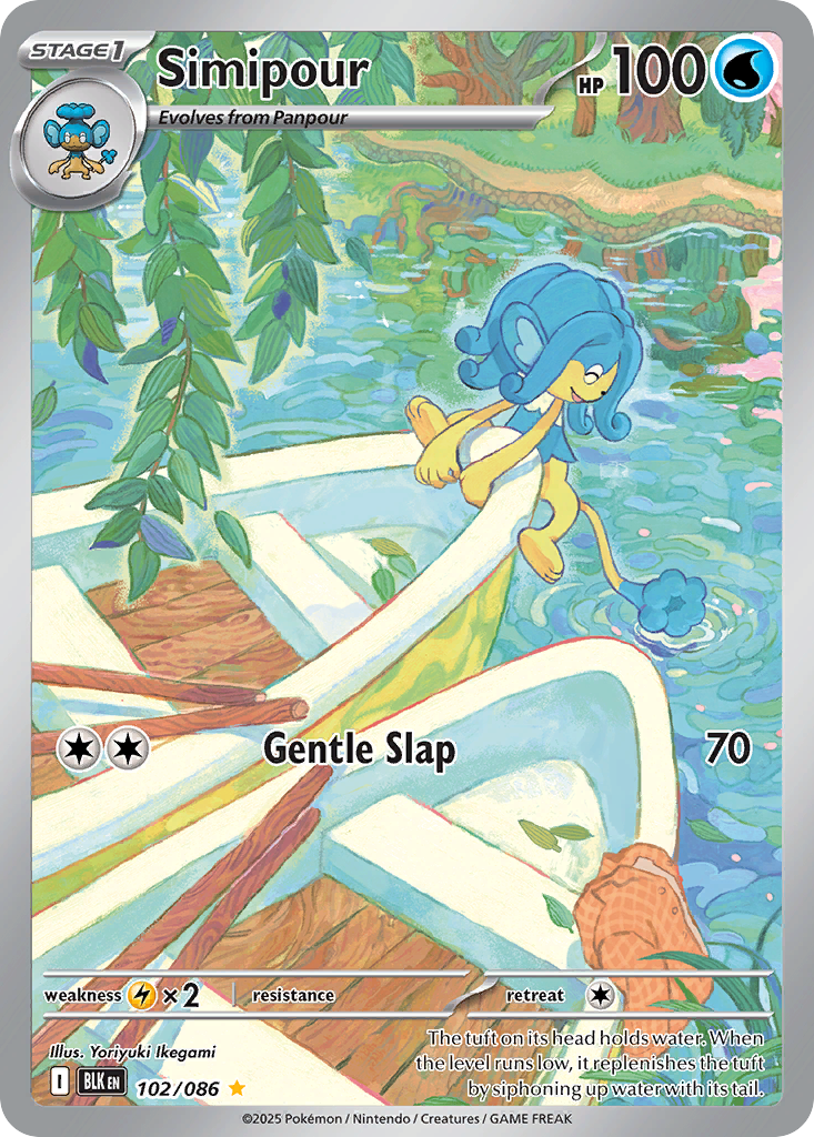 Simipour - Black Bolt - #102 - Pokemon TCG card