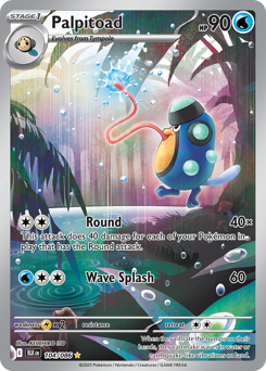 Palpitoad #104 Palpitoad - Black Bolt - #104 - Pokemon TCG card