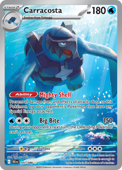 Carracosta - Black Bolt - #107 - Pokemon TCG card