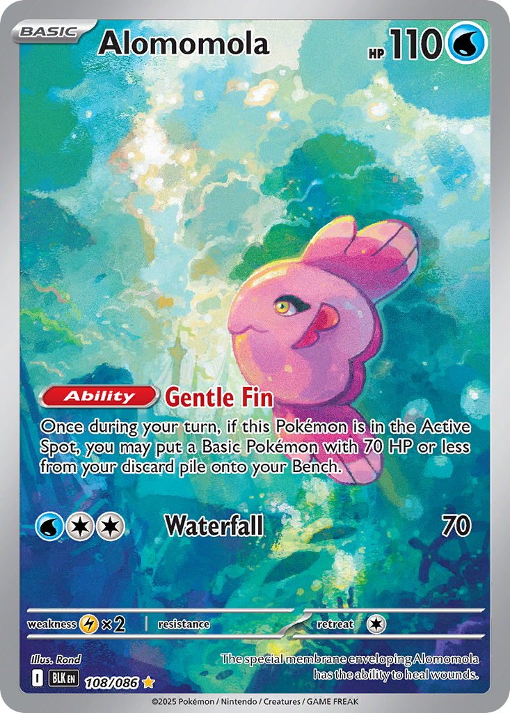 Alomomola - Black Bolt - #108 - Pokemon TCG card