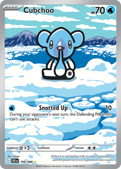 Cubchoo #109 Cubchoo - Black Bolt - #109 - Pokemon TCG card