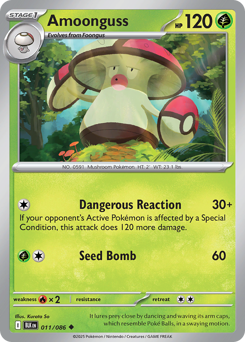 Amoonguss - Black Bolt - #11 - Pokemon TCG card