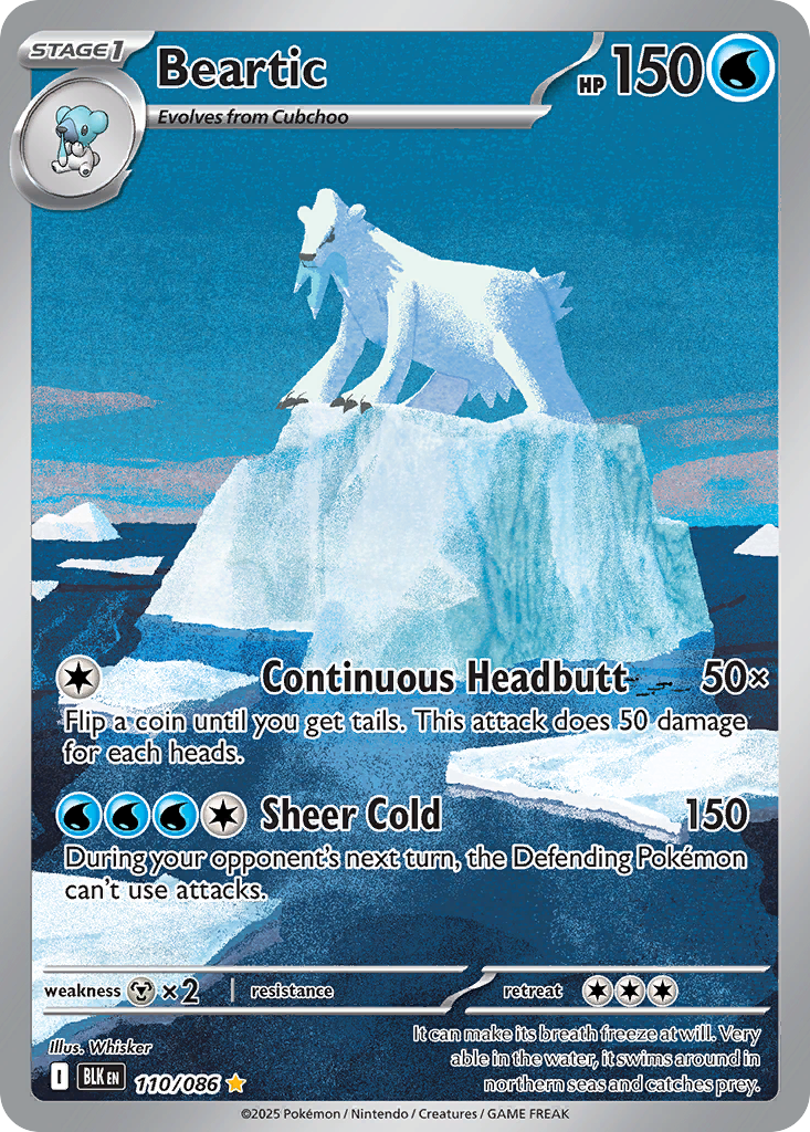Beartic - Black Bolt - #110 - Pokemon TCG card