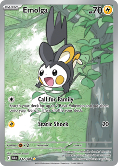 Emolga #112 Emolga - Black Bolt - #112 - Pokemon TCG card