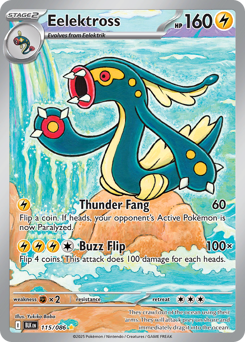 Eelektross - Black Bolt - #115 - Pokemon TCG card