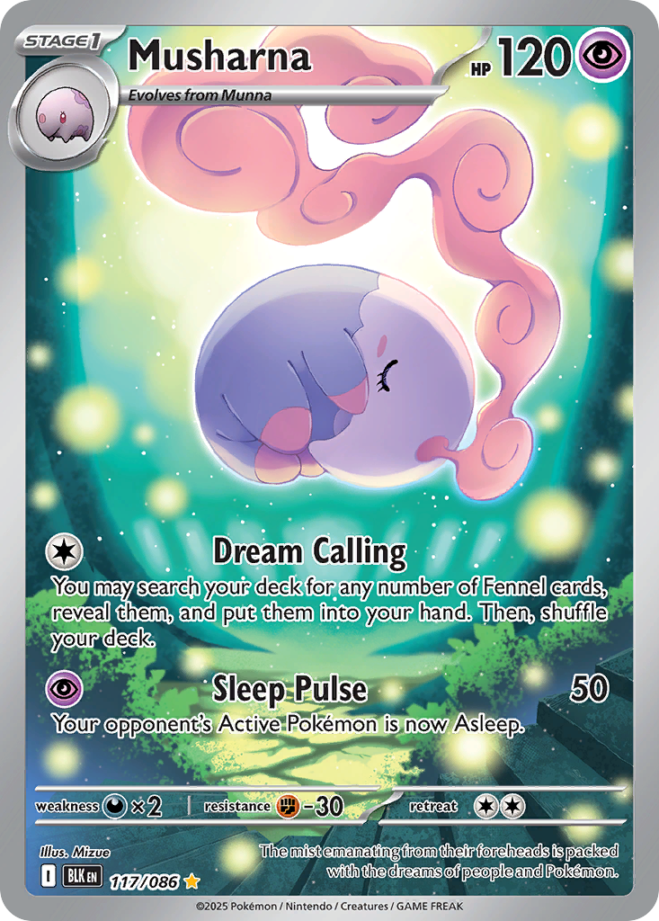 Musharna - Black Bolt - #117 - Pokemon TCG card