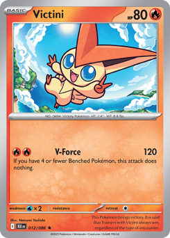 Victini - Black Bolt - #12 - Pokemon TCG card