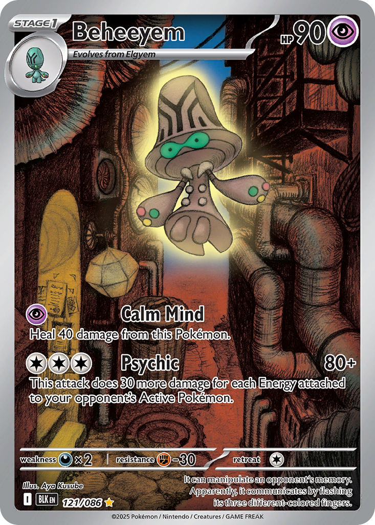 Beheeyem - Black Bolt - #121 - Pokemon TCG card