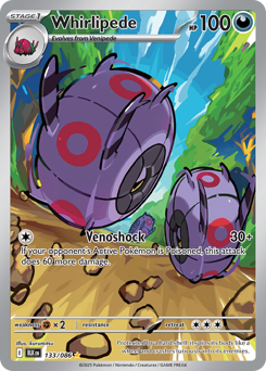 Whirlipede - Black Bolt - #133 - Pokemon TCG card