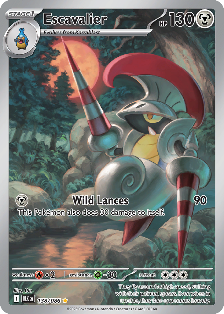 Escavalier - Black Bolt - #138 - Pokemon TCG card