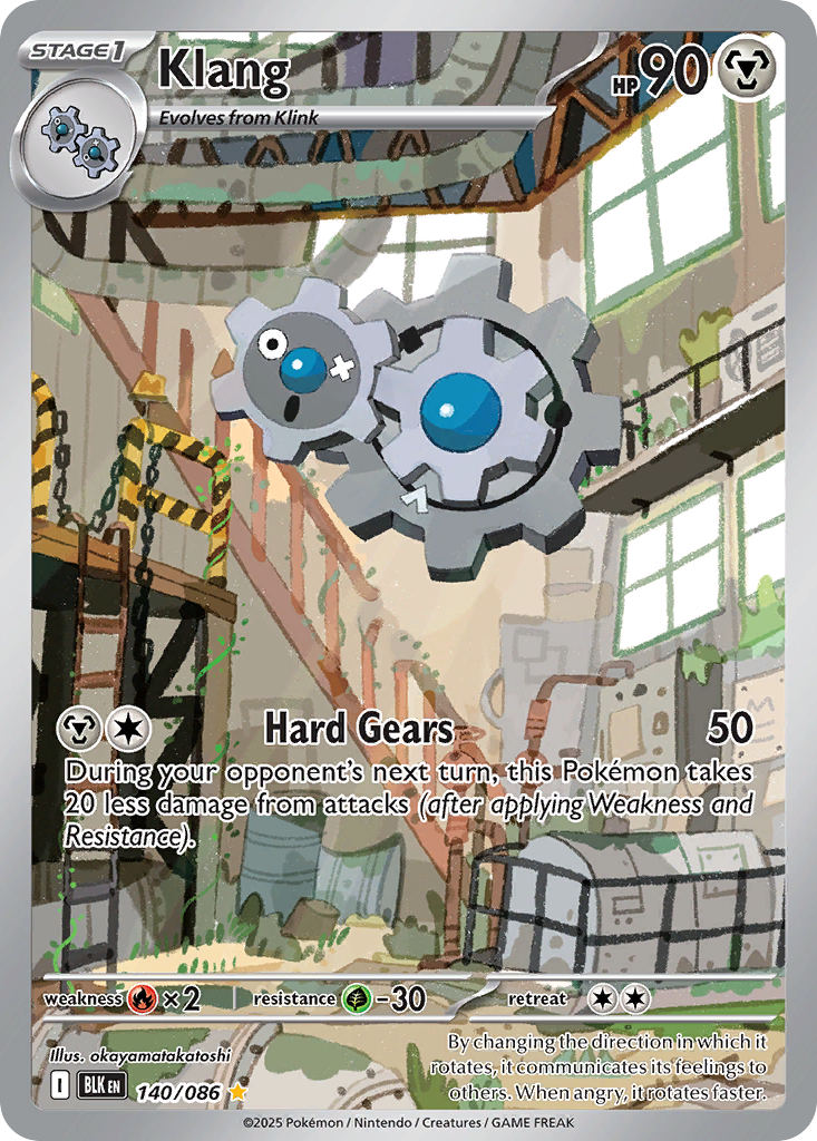 Klang - Black Bolt - #140 - Pokemon TCG card