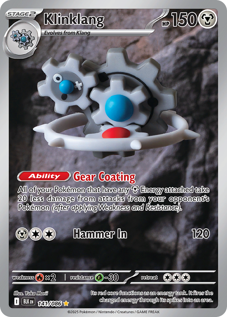 Klinklang - Black Bolt - #141 - Pokemon TCG card