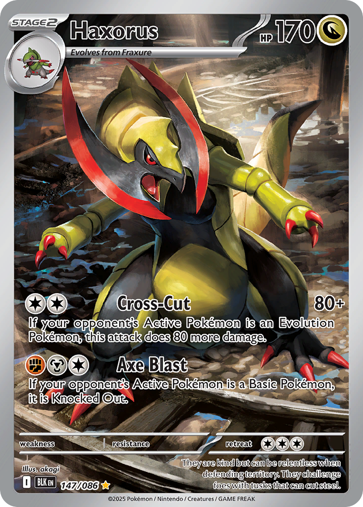 Haxorus - Black Bolt - #147 - Pokemon TCG card