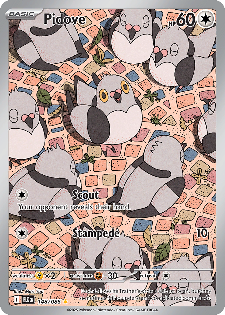 Pidove - Black Bolt - #148 - Pokemon TCG card