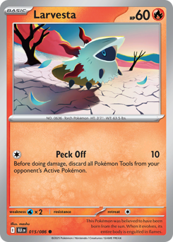 Larvesta #15 Larvesta - Black Bolt - #15 - Pokemon TCG card