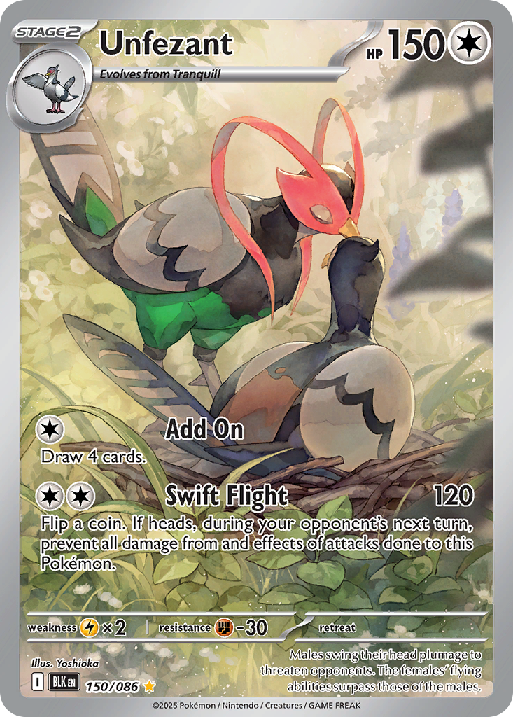 Unfezant - Black Bolt - #150 - Pokemon TCG card