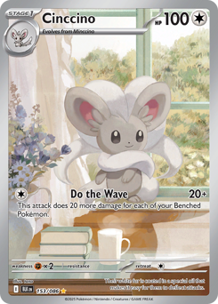 Cinccino - Black Bolt - #153 - Pokemon TCG card