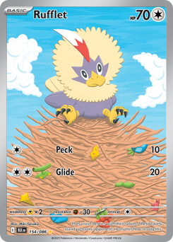 Rufflet #154 Rufflet - Black Bolt - #154 - Pokemon TCG card