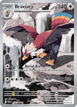 Braviary - Black Bolt - #155 - Pokemon TCG card