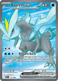 Kyurem ex - Black Bolt - #157 - Pokemon TCG card