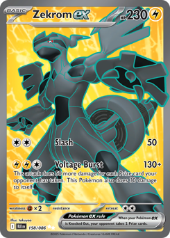 Zekrom ex #158 Zekrom ex - Black Bolt - #158 - Pokemon TCG card