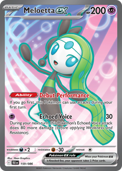 Meloetta ex #159 Meloetta ex - Black Bolt - #159 - Pokemon TCG card