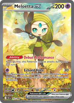 Meloetta ex #167 Meloetta ex - Black Bolt - #167 - Pokemon TCG card