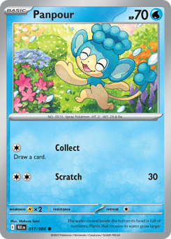Panpour - Black Bolt - #17 - Pokemon TCG card
